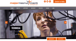 Desktop Screenshot of major-recruitment.com